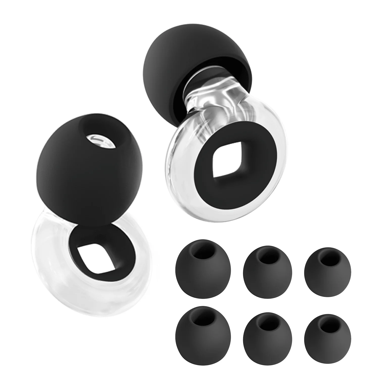 Leise Ohrstöpsel mit Schlaufe zur Geräuschreduzierung zum Schlafen. Silikon-Ohrstöpsel zum Schwimmen, Motorrad, Geräuschfilter-Ohrstöpsel