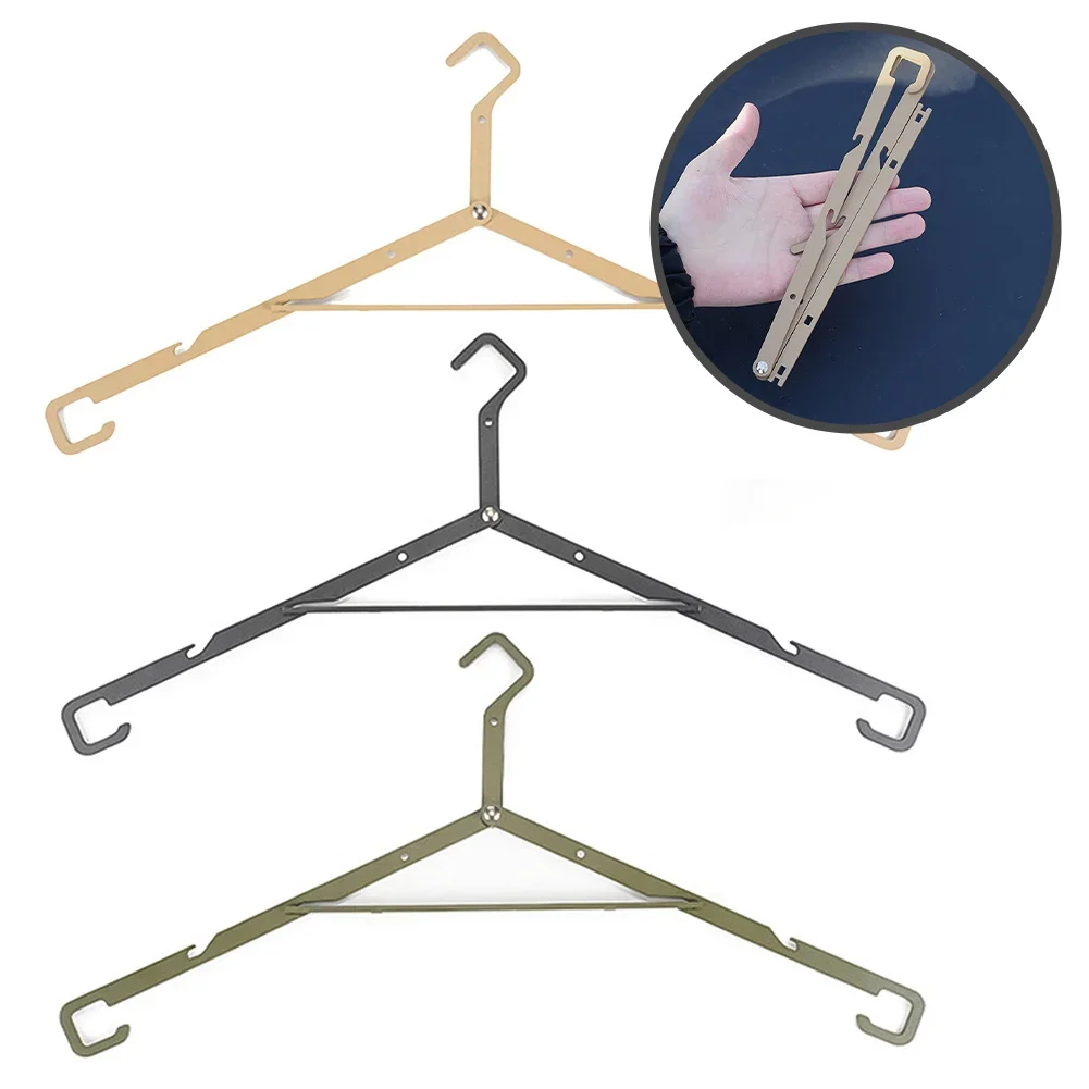 

Iron Foldable Clothes Drying Rack Coat Hanger Outdoor Camping Tools Accessories With Two Hanging Methods