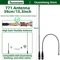 Quansheng Walkie Talkie Antenna Plus QS-771 Multi Dual Band High Gain VHF UHF Ham Radio Long Range for Baofeng UV 5RH 888S K5 8
