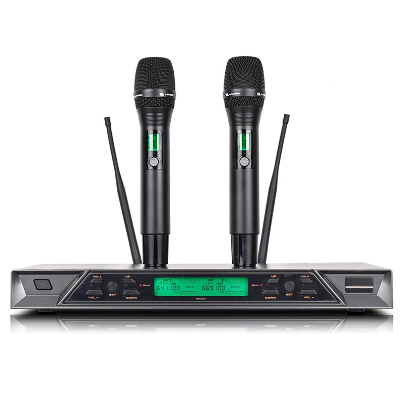 

GPUB VM300 UHF Wireless Microphone Mic Handheld Mic For Stage Performance, Speech Teaching And Church