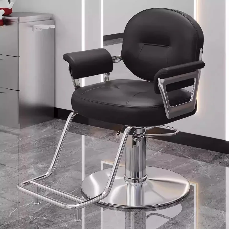 Professional Manicure Chair Vintage Barber Chairs Shampoo Spa Pedicure Cover Leather Reclining Salon Styling Hydraulic Sedia