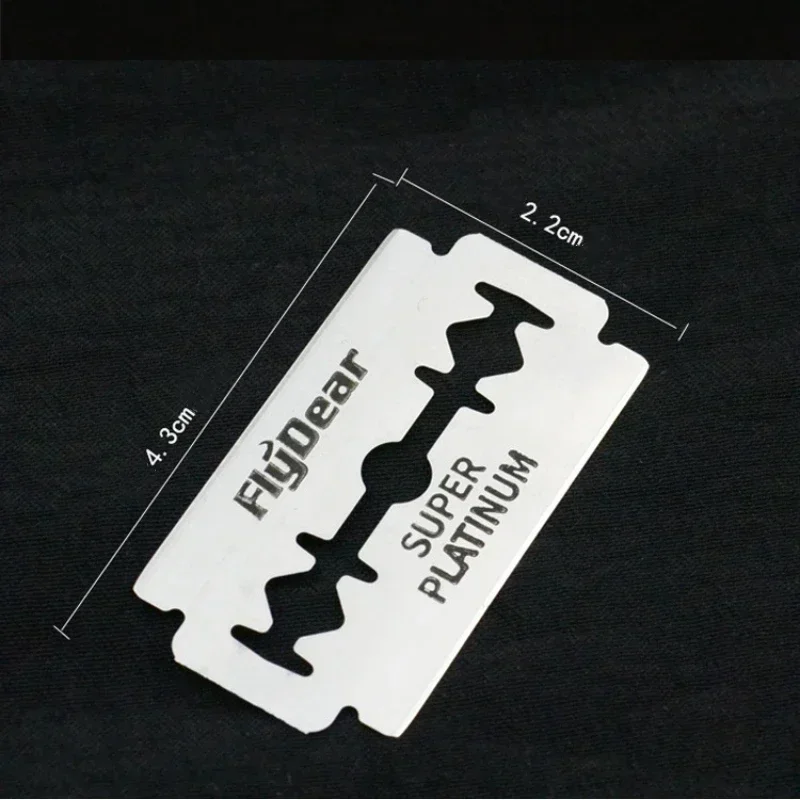 100PCS stainless steel material durable barber shaving blade Double Edge Safety Razor Extra Stainless Blades