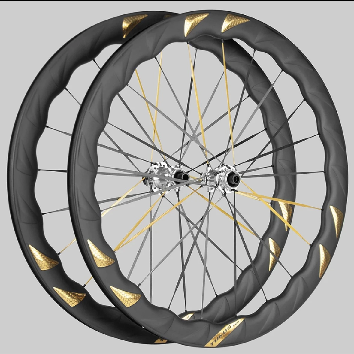 

TUKUS Blue Fin EVO Series, Carbon Wheels, Wave Wheels, Road Bikes, Ceramic Carbon Ring Carbon Wheels