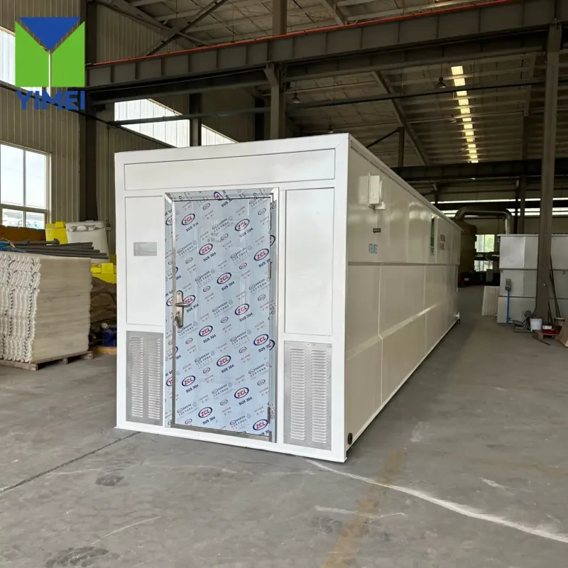 Advanced Automatic Modular MBR/MBBR Integrated Sewage Treatment Plant for Slaughterhouse Wastewater Treatment System Project view 2