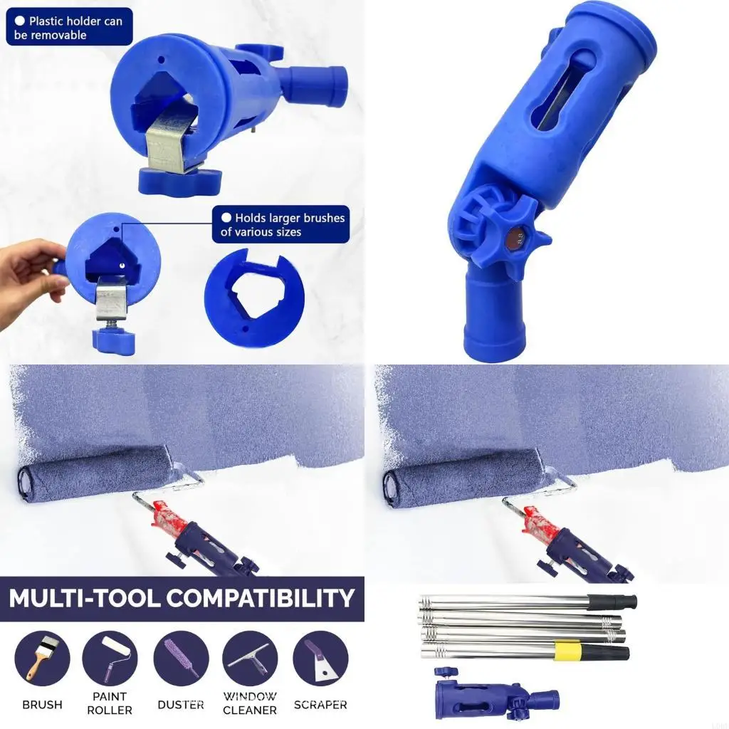 

Multiple Painting Tool Paint Brush Extender For Wall And Ceiling Extendable Brush Holder Reduces Arm Fatigue