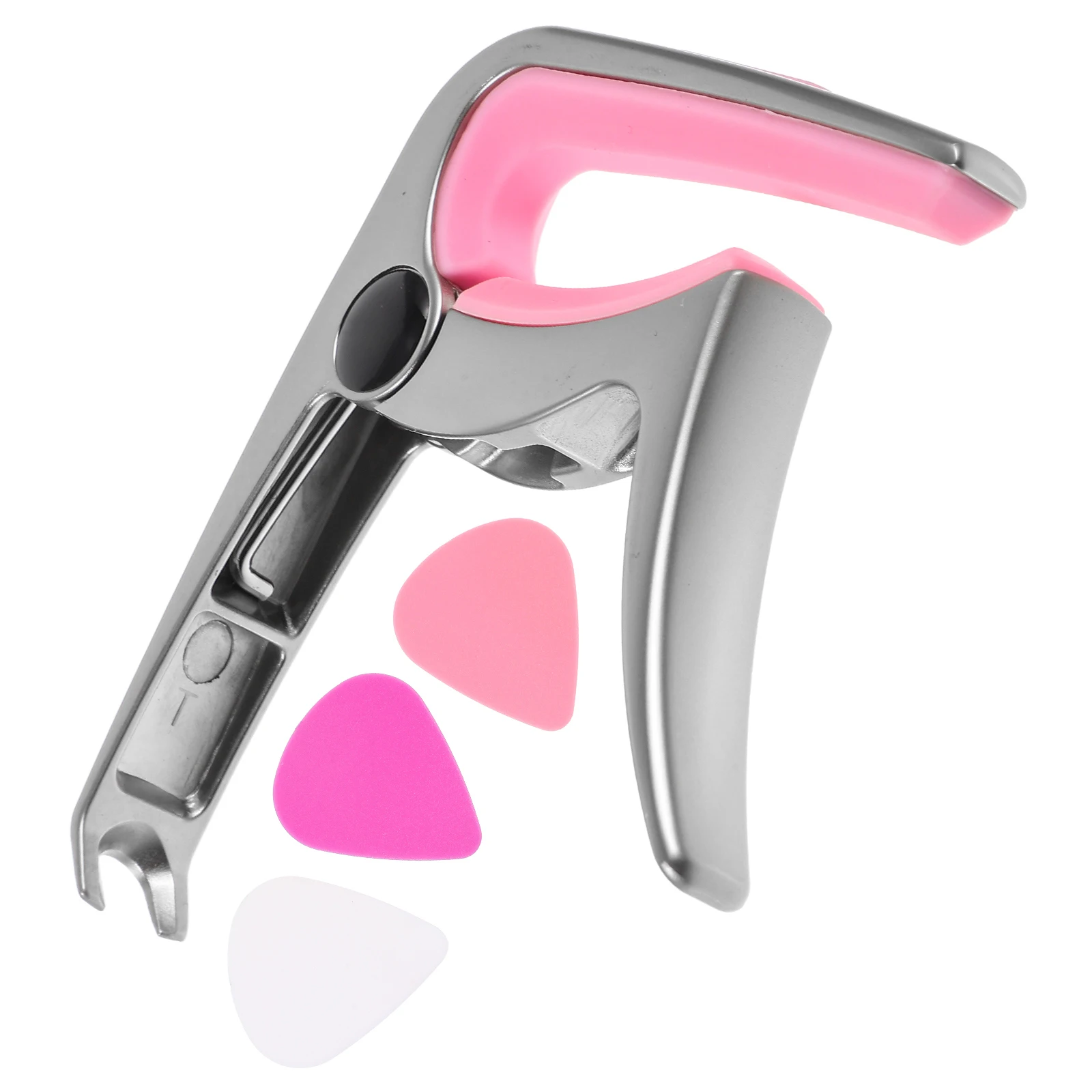 

Pink Guitar for Capo For Ukulele Acoustic Electric Classical Ukulele Clamp Accessories Set No Drill Fits All Instruments