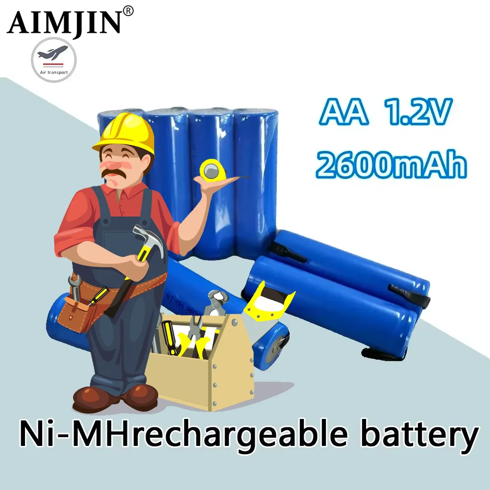

AA Rechargeable Ni-MH Battery 1.2V 2600mAh For battery replacement of electric shavers, toy cars, remote controls, etc