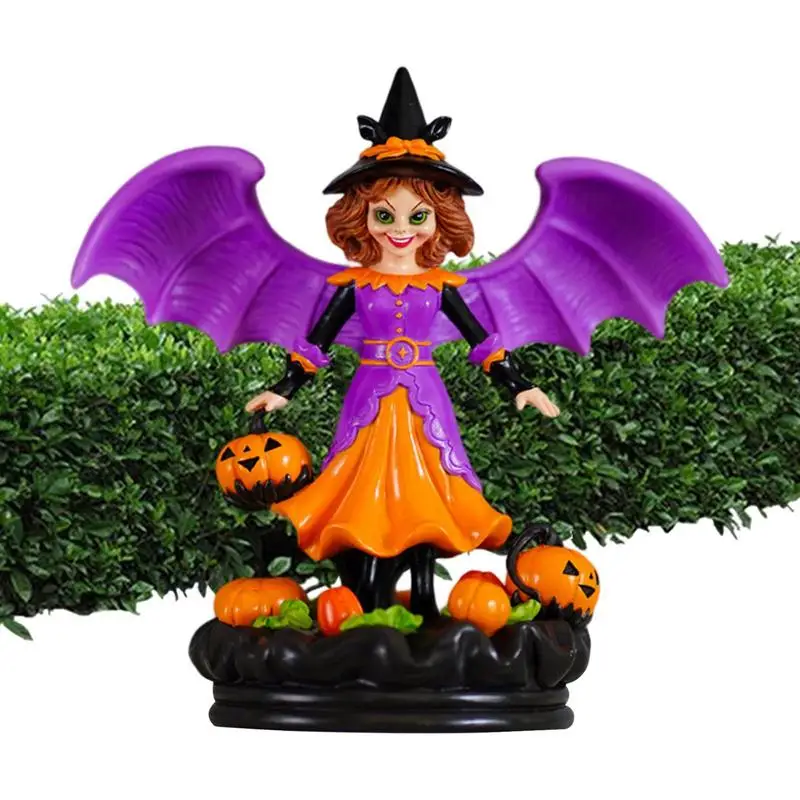 

Halloween Witch Ornaments Witch Figurines And Statues Home Collectibles Realistic Features Strong Resin Maintain The Horror