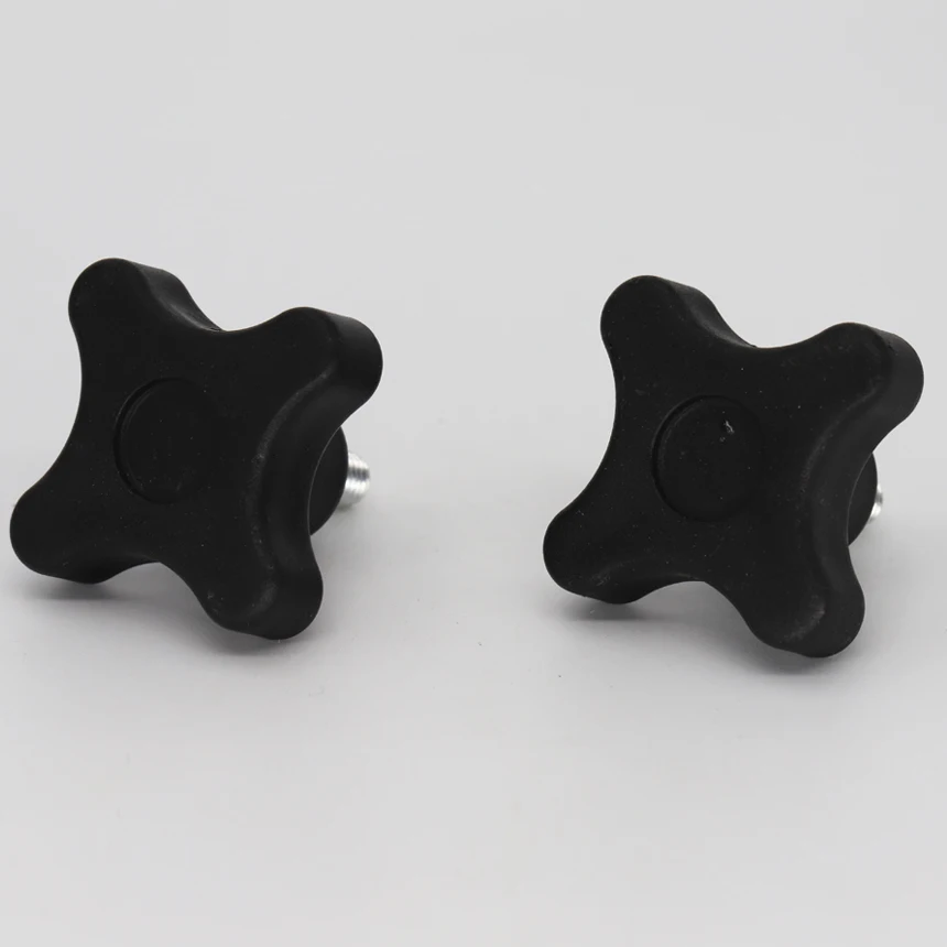 M5 M6 M8 Male Thread OD 25mm 30mm 35mm 40mm 50mm Length 40mm Head Diameter Four Star Screw On Thumb Handle Clamping Grip Knob
