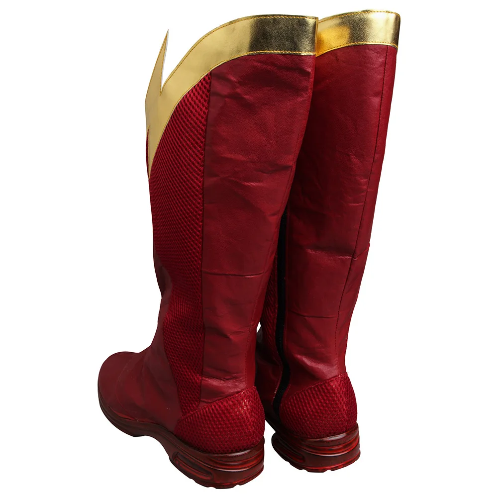 Flash sapatos cosplay para o halloween, festa sapatos, cosplay, cosplay, festa