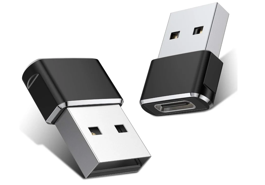 USB to USB C Adapter 3 Pack,Type C Female A Male Charger Converter for Apple Watch Ultra iWatch 8 7 SE,iPhone 15 14 13 12 Pro,A