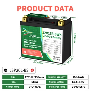 LifePO4 Motorradstarterbatterie, Lithiumbatterie, 2AH, 3AH, 4AH, 6AH, 8AH, CCA, 160A-450A, BMS 12,8 V, 10 Hauptverkaufsmotorrad -Batterien verwendet - №8