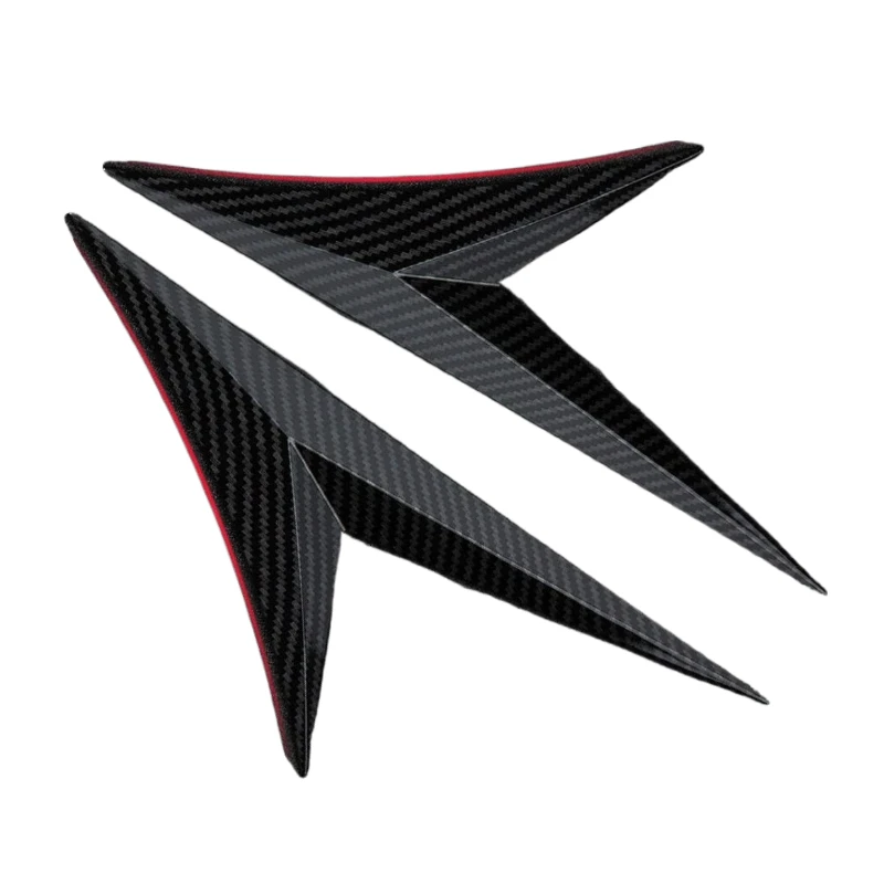 

For Honda Civic 2016-2020 ABS Carbon Fiber Car Fender Side Wings Blade Side Logo Shark Gill Body Sticker Car Accessories