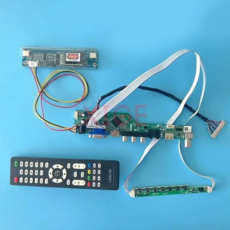 

For M190EG02 M170ETN01 M170EG01 M170E8 Driver Board LVDS 30-Pin DIY Kit IR+USB+AV+HDMI+VGA Analog TV 1280*1024 LCD Display 2CCFL