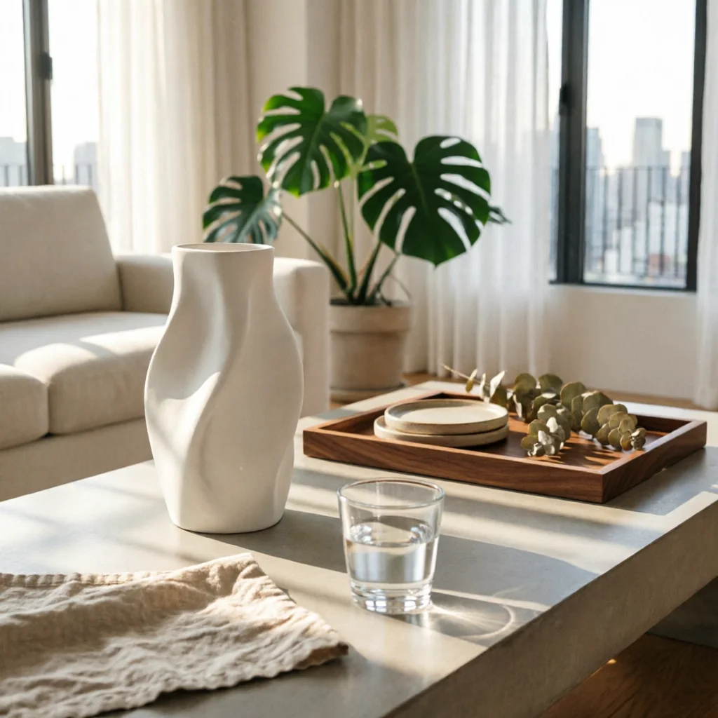 Bubble Vase Minimalist Sculptural Vase Home Decor Sleek Boho Modern Style