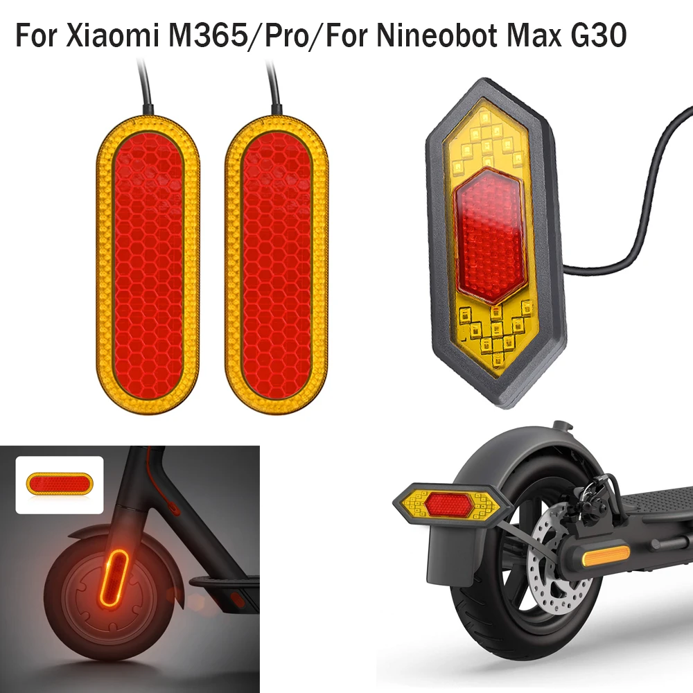 LED Turn Signal Side Marker Lights Blinker Lamp For Xiaomi M365 Mi3 Pro2 1S Pro Electric Scooter Warning Lamp Modifiction Parts