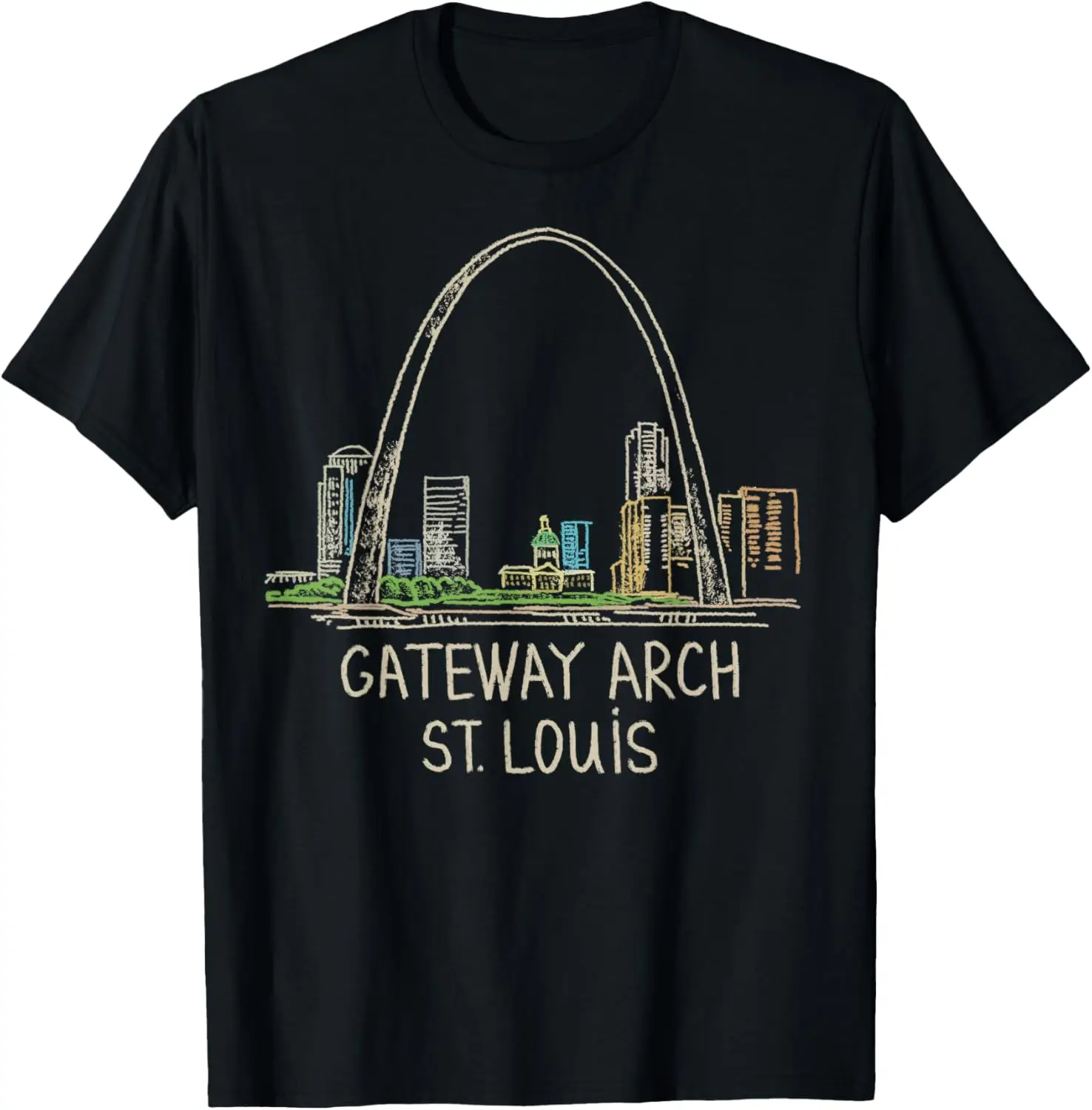 Gateway Arch St Louis T-shirt Tee T Shirt Tshirt T-Shirt