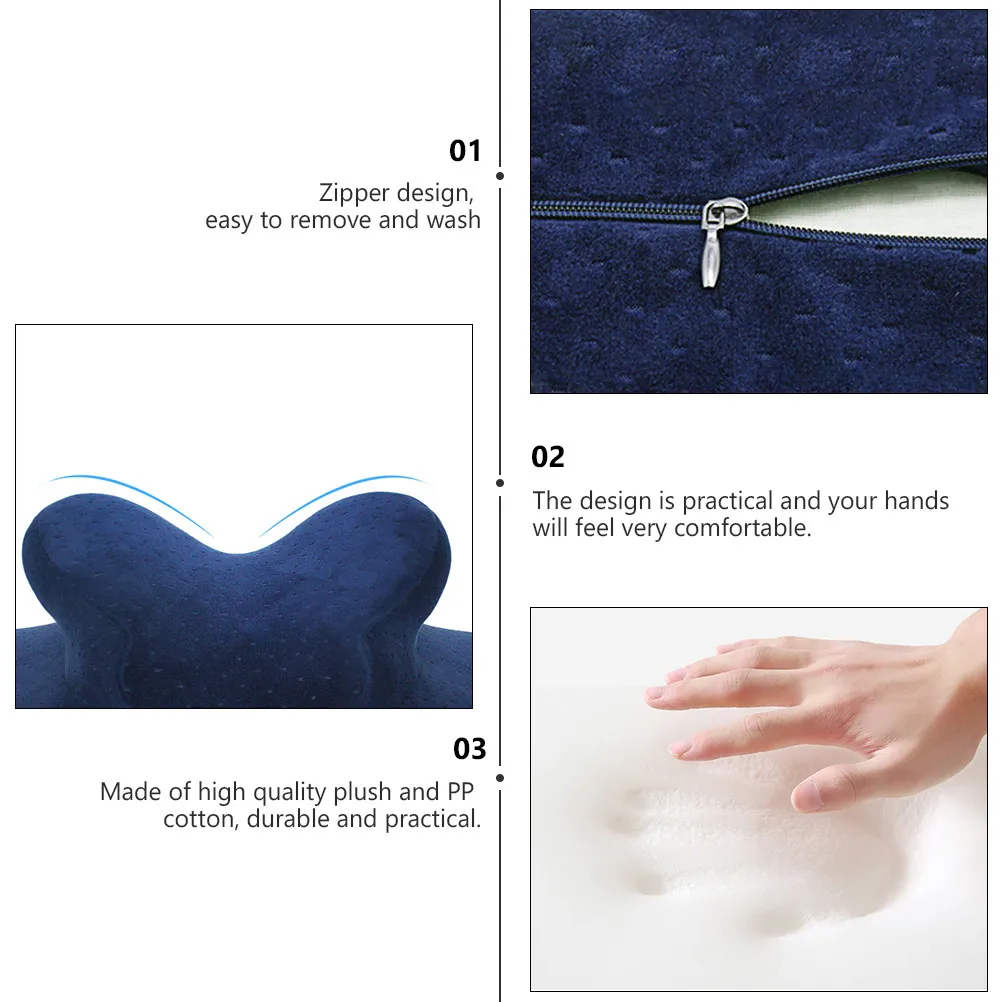 1Pcs Office Nap Cushion Ergonomic Head Pillow Made of High Density PP Cotton for Desk Home Travel Pillow