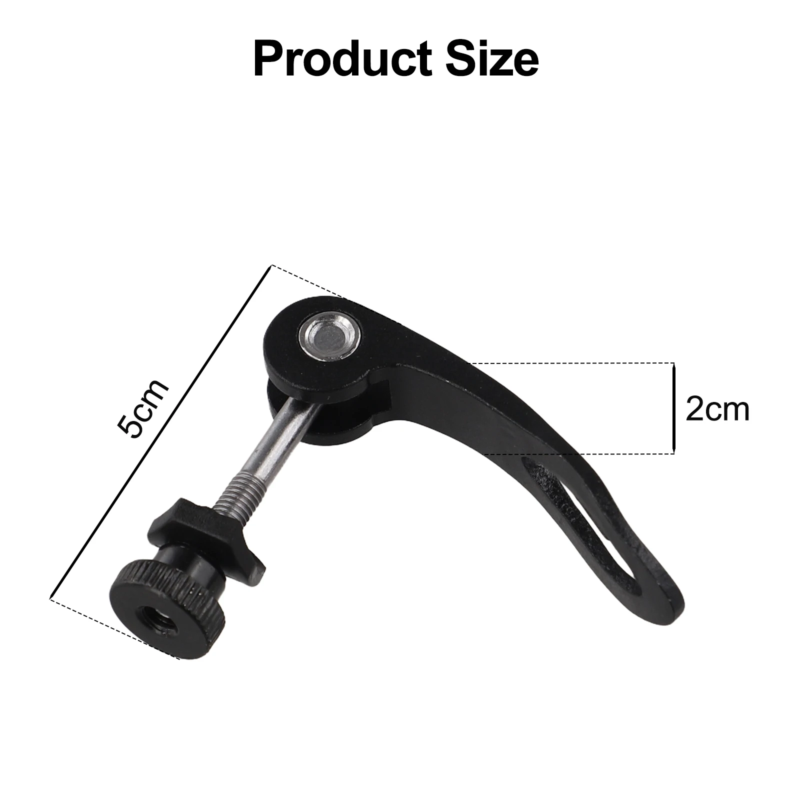 Tube Seat Clamp Bike Seatpost Clamp 5 45mm Adjustment Aluminum Alloy Black High Quality M5 Thread For Bike Bicycle