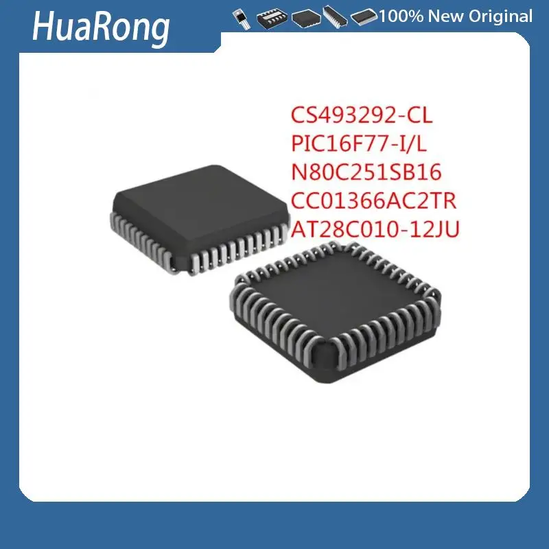 2PCS/LOT     CS493292-CL   PIC16F77-I/L   N80C251SB16   CC01366AC2TR     AT28C010-12JU     PLCC44