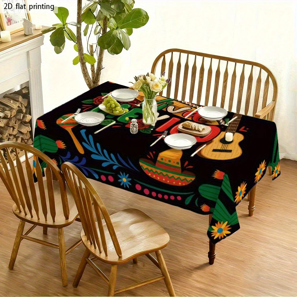 [JIT] 1pc Soft, fashionable and aesthetically pleasing 2D flat tablecloth, machine washable and easy to clean, yzb