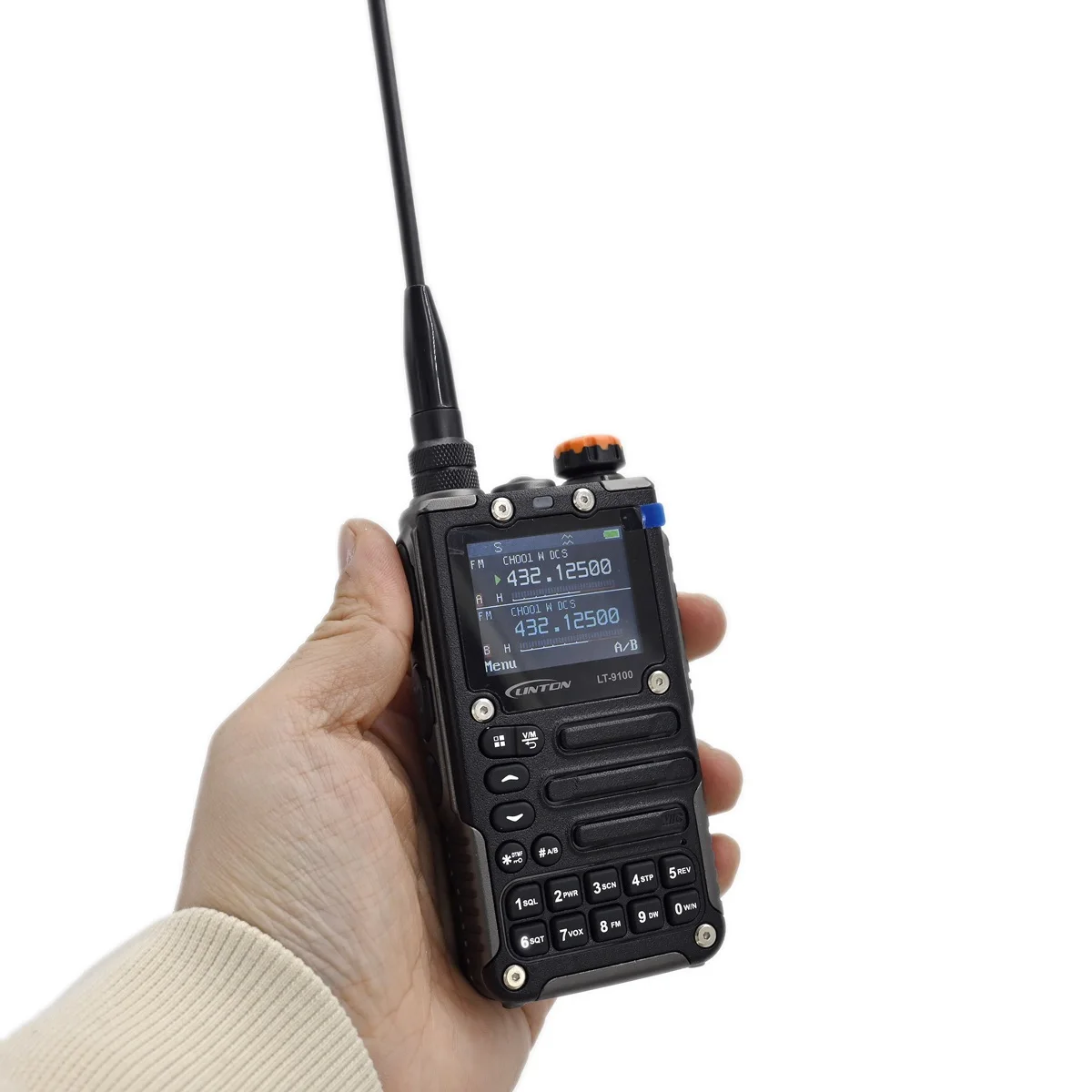 LINTON LT9100 Protable Walkie Talkie Rugged Metal Body Wide Frequency Full Bands HF FM AM Reception USB C Wireless Interphone