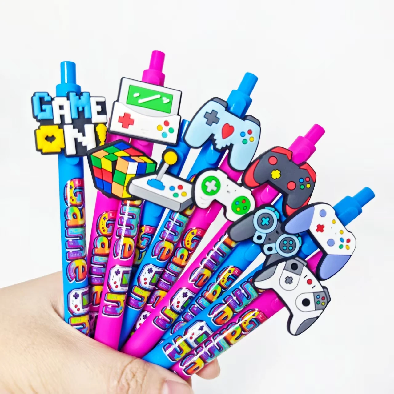 

10pcs/16pcs Game Console Theme Ballpoint Pen Creative "Camel On" Printing Daily Office Student Learning Stationery Gift Pen