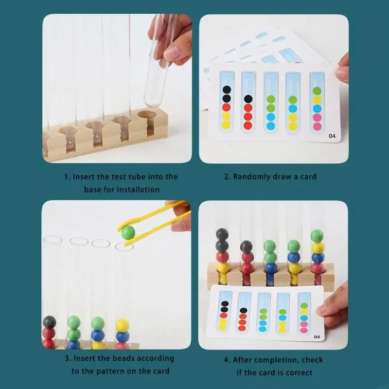 M89C Sắp xếp hạt Kẹp game Chuẩn bị tập trung cảm giác cho trẻ mới biết đi đồ chơi đào tạo kỹ năng vận động tốt cho trẻ