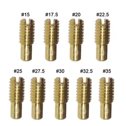 9 unids/set 4mm Jet Pilot Jet ralentí chorro lento M4 para Mikuni M26-606 VM20-273 tamaño 15 17,5 20 22,5 25 27,5 30 32,5 35