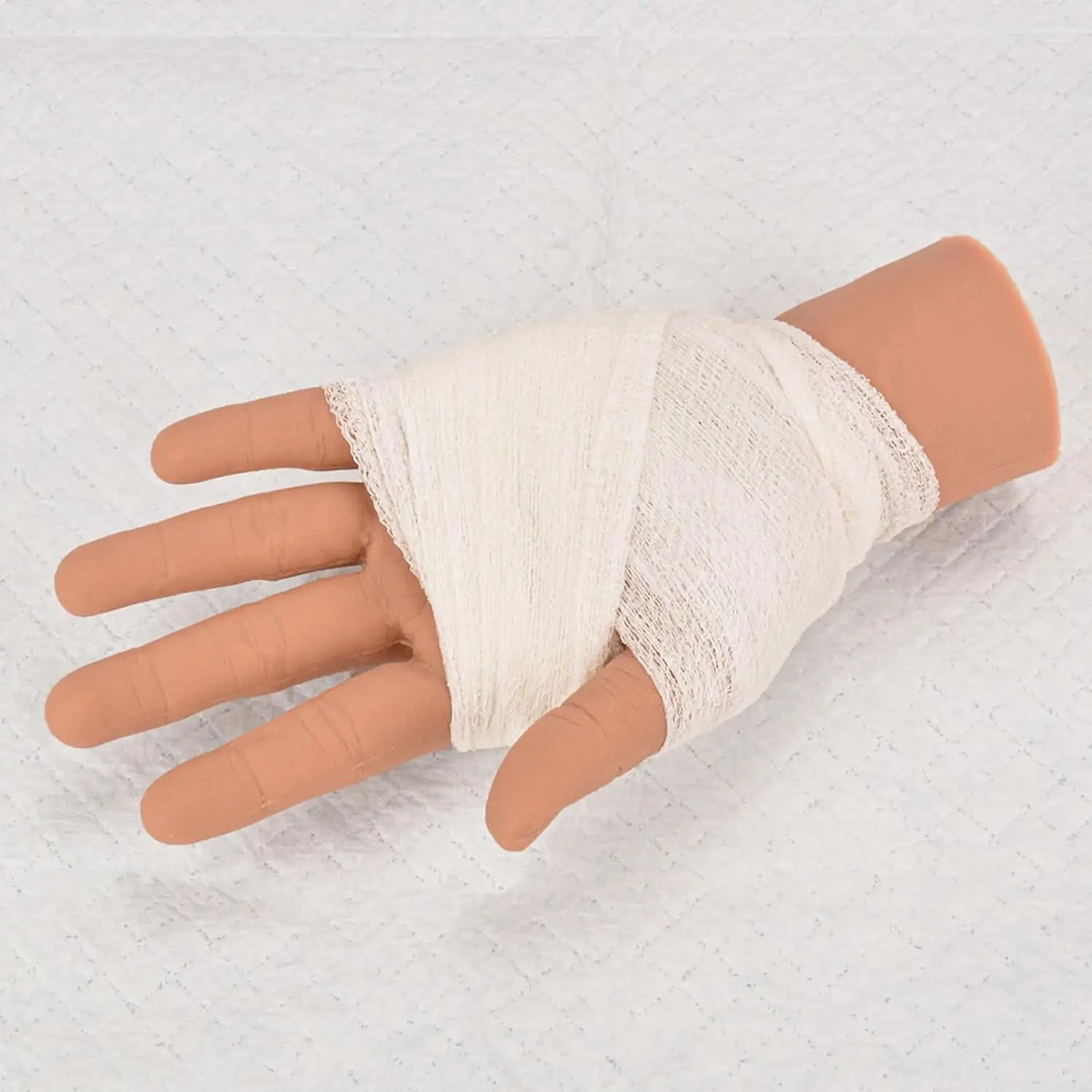 Realistic Palm Gunshot Wound Model GSW Penetrating Wound Care Packing Hand Trainer for Medical Student Education Demonstration - view 4