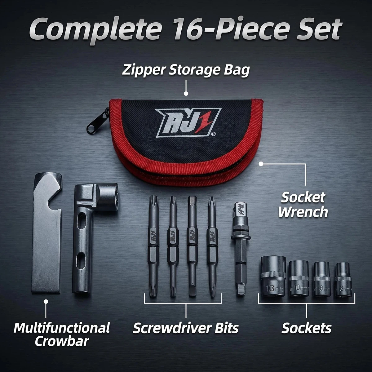 16 in1 Dirt Bike Hex Wrench Kit Multi-Functional Portable Screw Tool Set for Motorcycle Maintenance Accessories Installation