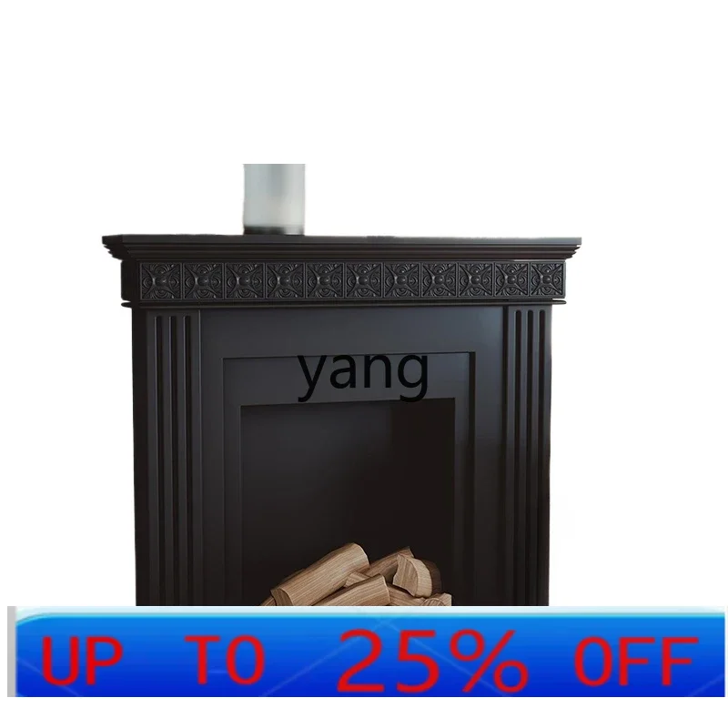 

LTT engraved black fireplace decorative storage household cream medieval side cabinet