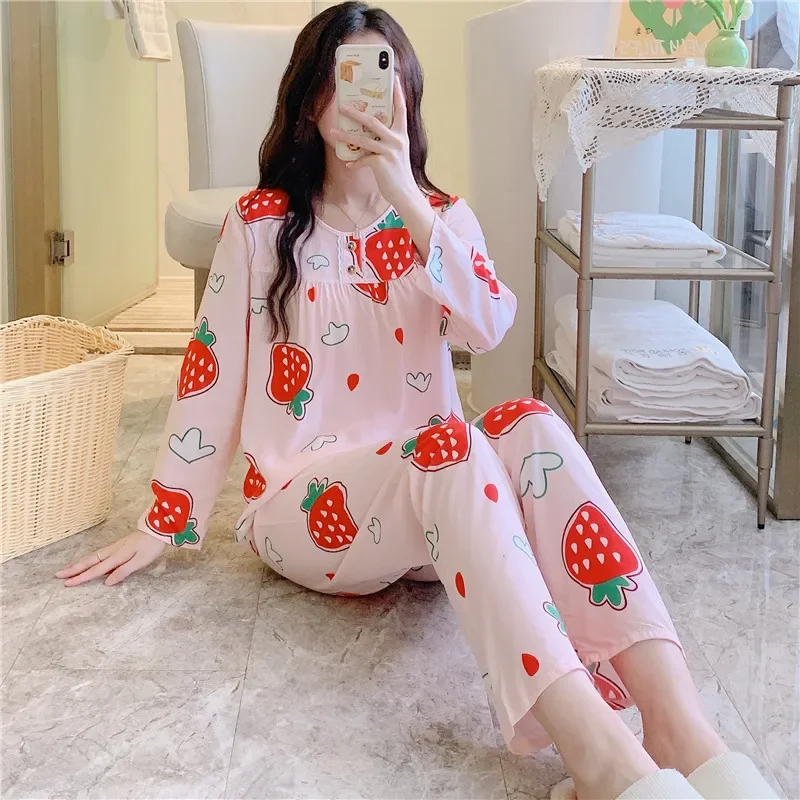 Sexy Long Sleeve Pants Floral Print Woman Satin Pajama Sets Ensembles 2 Piece Two-Piece Lady Outfit Lounge Women Pijama Pajama