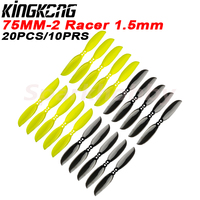 NEW 20PCS/10Pairs LDARC 75mm Racer 2-Blade Propeller CW CCW 1.5 Mounting Hole Prop For AK123 1103 1105 Motor RC Racing Drone