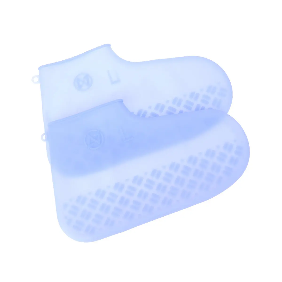 

1 шт. водонепроницаемые силиконовые чехлы для обуви, синие, размер L, противоскользящие бахилы, защита для обуви в дождливую погоду, для активного отдыха, кемпинга, велоспорта