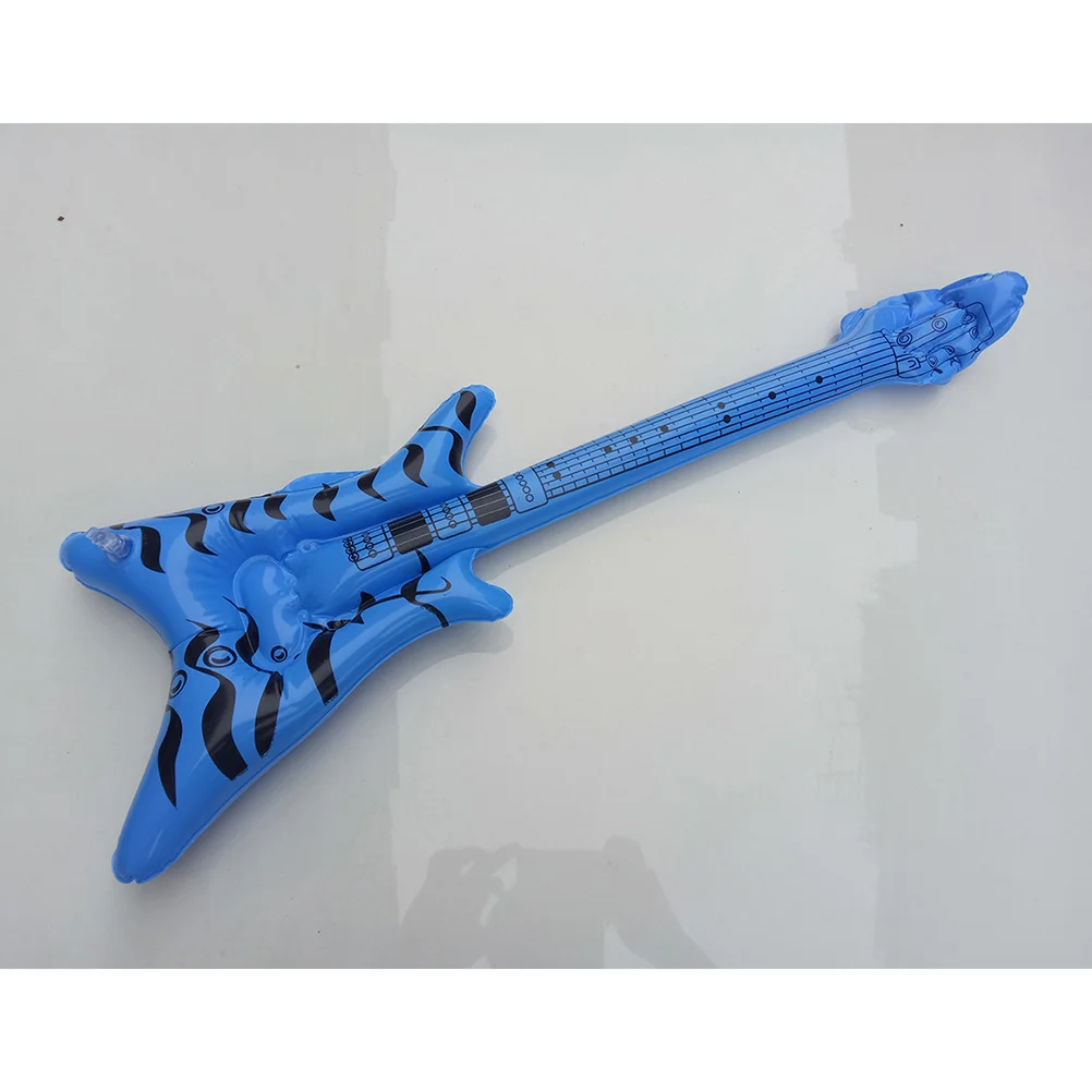 12 قطعة مجموعة جيتار كهربائي قابل للنفخ ألوان نابضة بالحياة حمام سباحة شاطئ حفلة تفضل زينة عيد الميلاد غيتار قابل للنفخ