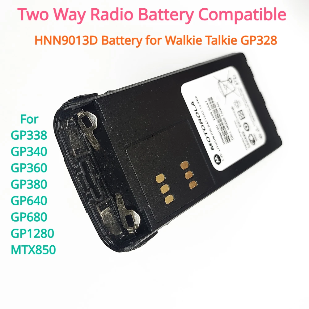 

Battery for Walkie Talkie GP328 Two Way Radio HNN9013D Battery Compatible for GP338 GP340 GP360 GP380 GP640 GP680 GP1280 MTX850