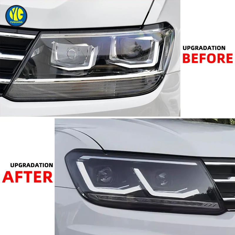 2026 YU GUANG Plug and Play Head Lamp for Tiguan L 2017 2021 Front Light Upgrade LED Head Light DRL Headlight