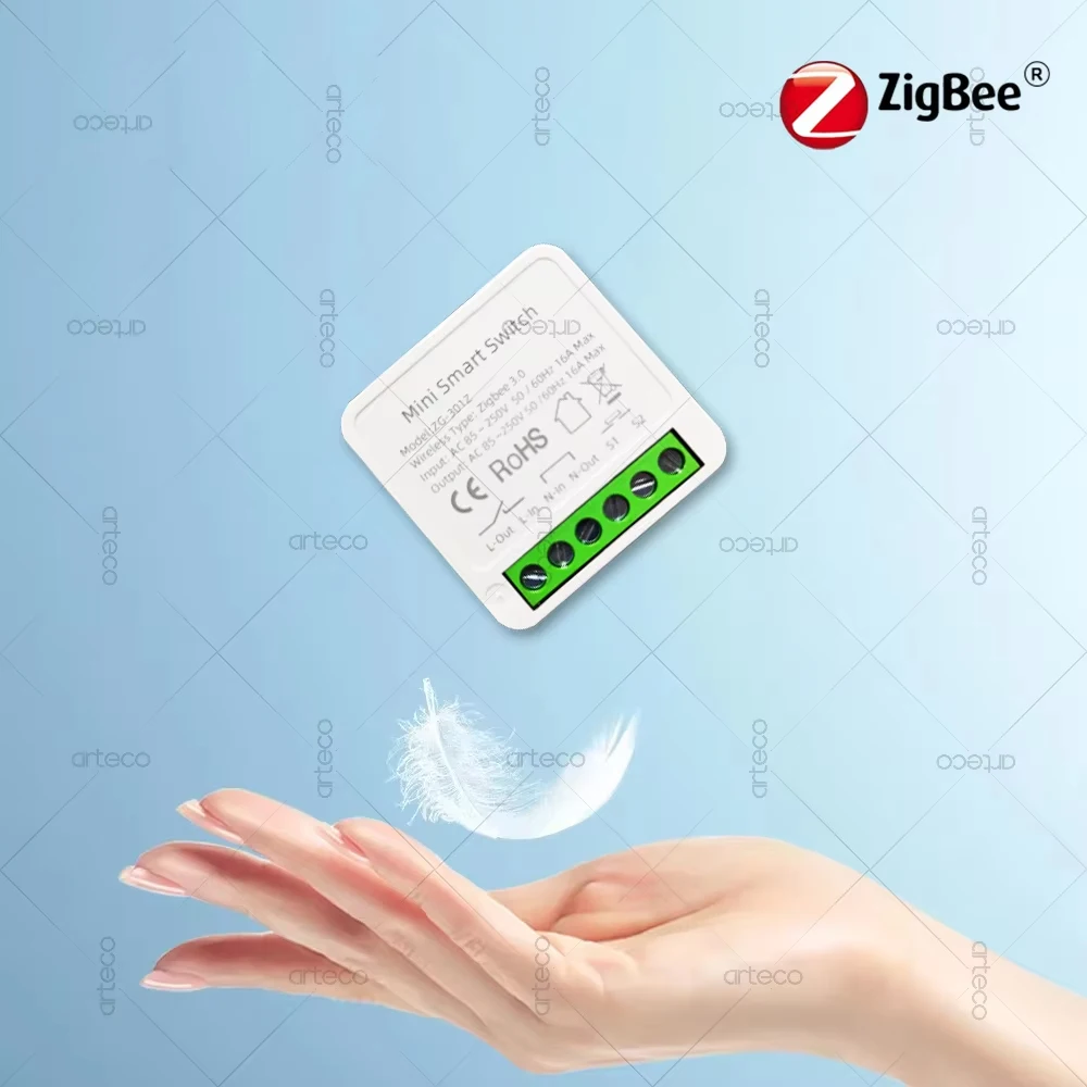 WIFI/ZigBee Smart Mini Smart Lichtschalter 2-Wege-Steuerung Relais 16A Smart Life APP Sprachsteuerung für Tuya Alexa Google 13 WIFI/ZigBee Smart Mini Smart Lichtschalter 2-Wege-Steuerung Relais 16A Smart Life APP Sprachsteuerung für Tuya Alexa Google 13