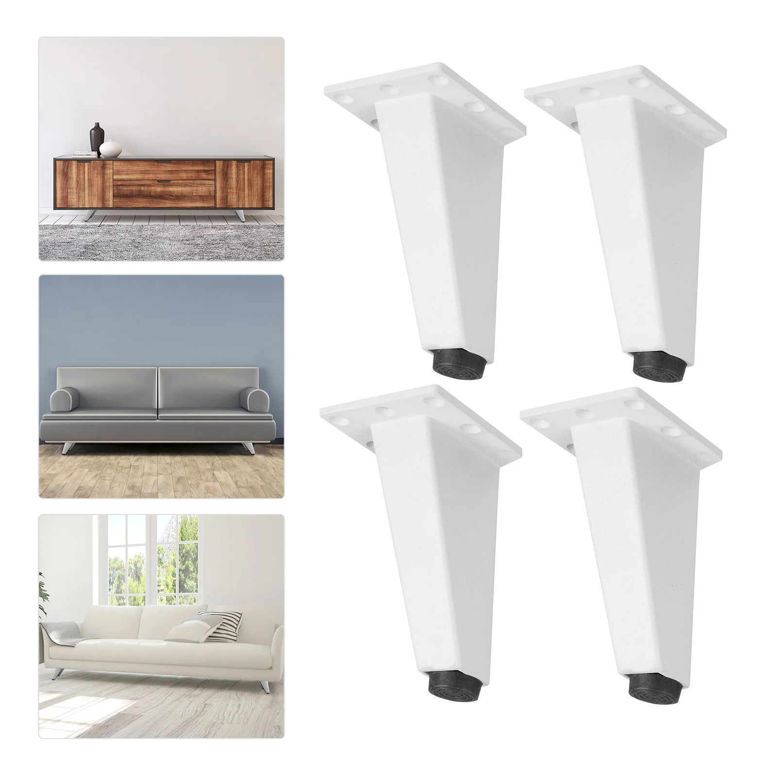 4 Uds patas de gabinete patas de muebles para paquete de cama sofá ajustable soporte de baño