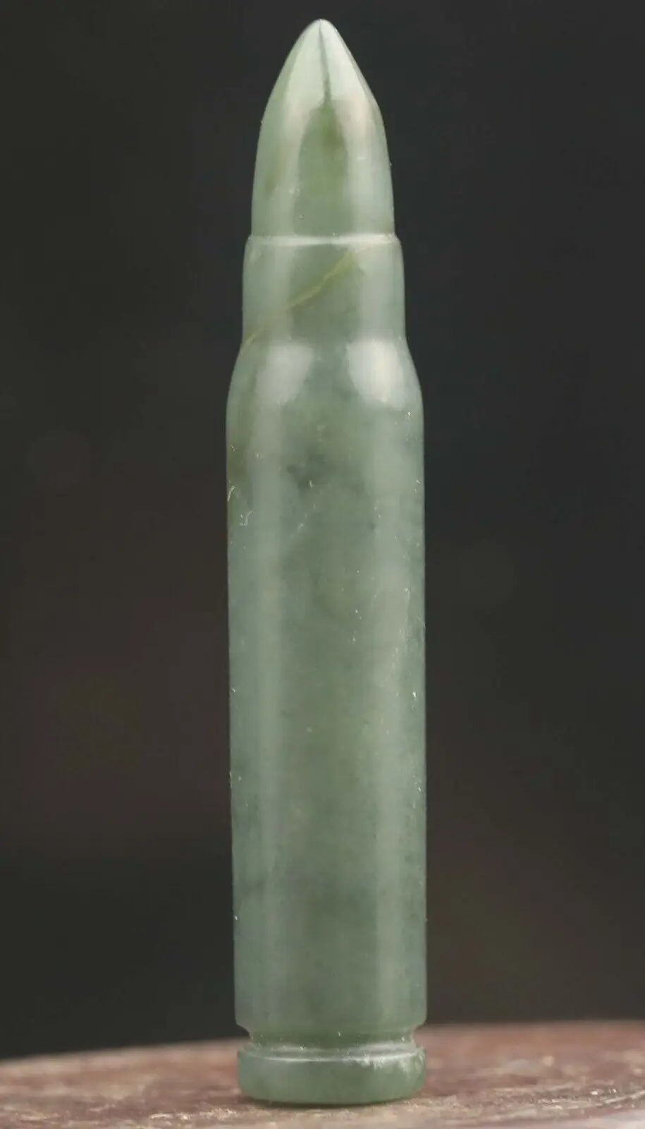 Chinese old natural hetian jade hand-carved statue
