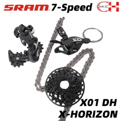 SRAM Mountain Bike DH Downhill Kit 7-speed X0 X01 DH X-HORIZON Rear Derailleur X-ACTUATION Trigger Shifter Bicycle Accessories