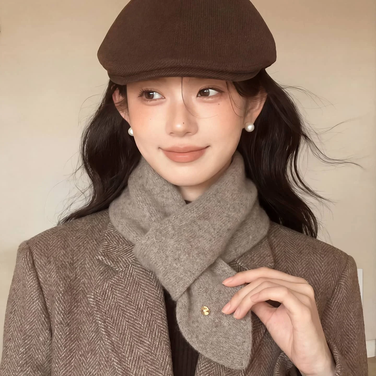 Women Scarf  100% Pure Wool 75cm*14cm Scarf Winter Thick Soft Warm Shawl Wrap Russian Cold Weather Neck Scarves Gift RT 2026