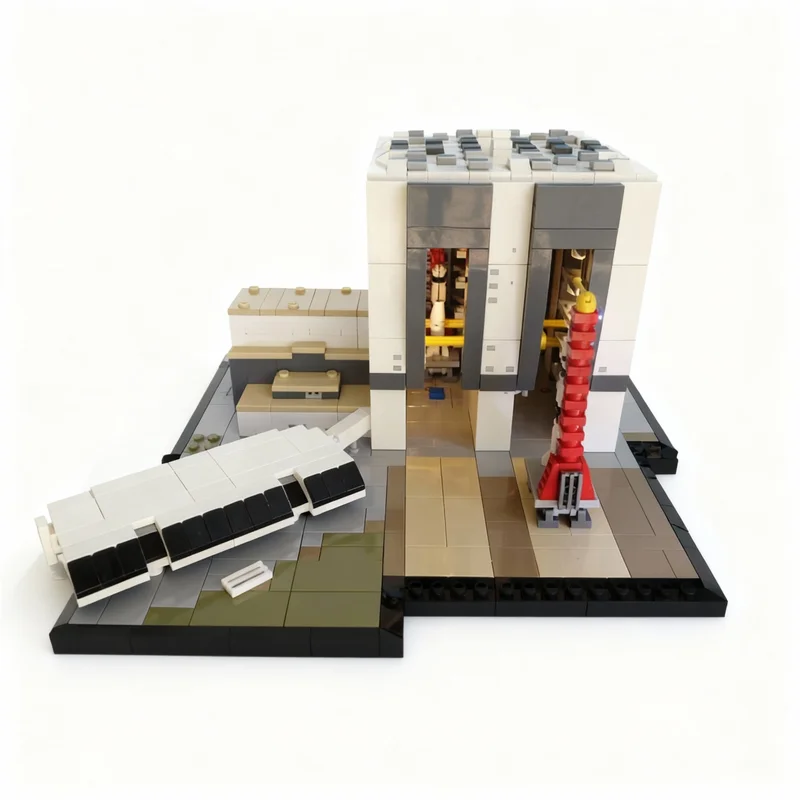 1540pcs MOC Space Vehicle VAB Apollo 13 Model Building Blocks Construction Toy Christmas Gift Creative Education Brick Assemble