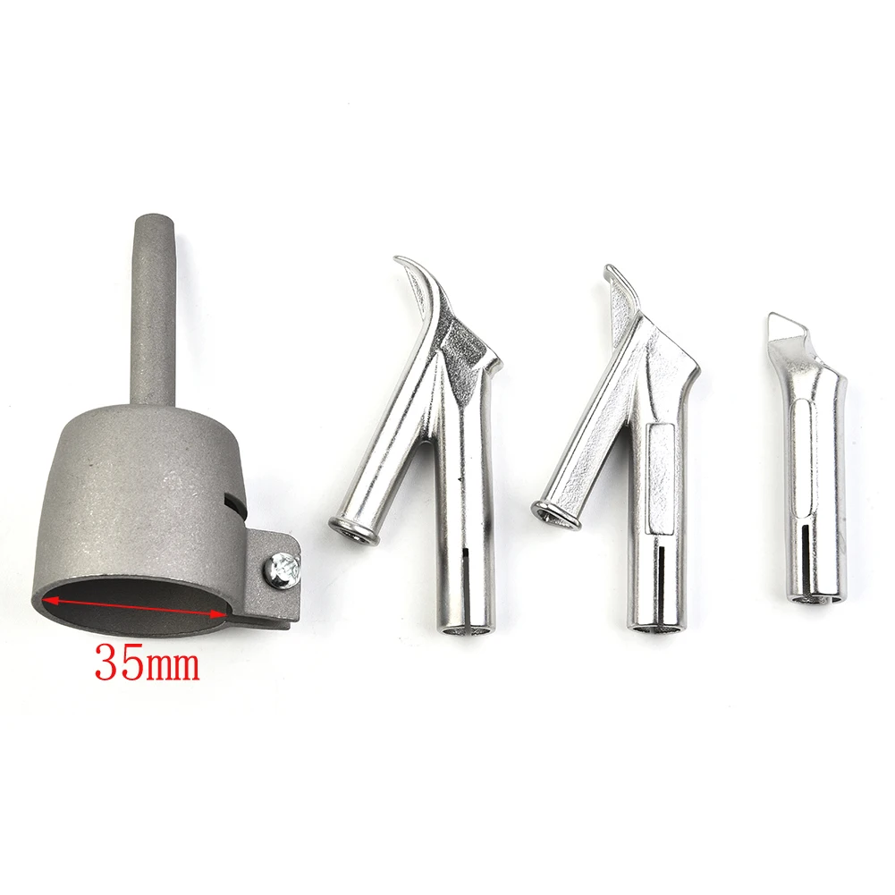 

4 шт./компл. Фитинги для сварочной горелки с горячим воздухом, сварочное сопло, сварочное сопло из нержавеющей стали, треугольное сопло с фиксированной точкой, круглое сопло