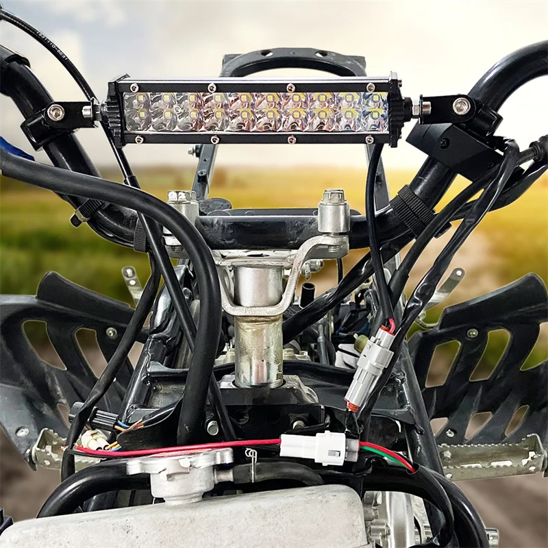 LED Front Headlight Super Bright with ON/OFF Switch USB Ports for Yamaha Raptor 700 700R 50 80 125 250R YFM90R Banshee 350