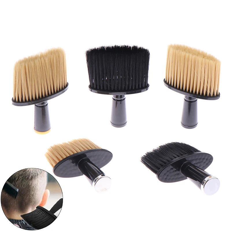 Cepillo de pelo suave para peluquería, plumero para cuello y cara, cepillo de limpieza para corte de pelo, herramientas de peluquería