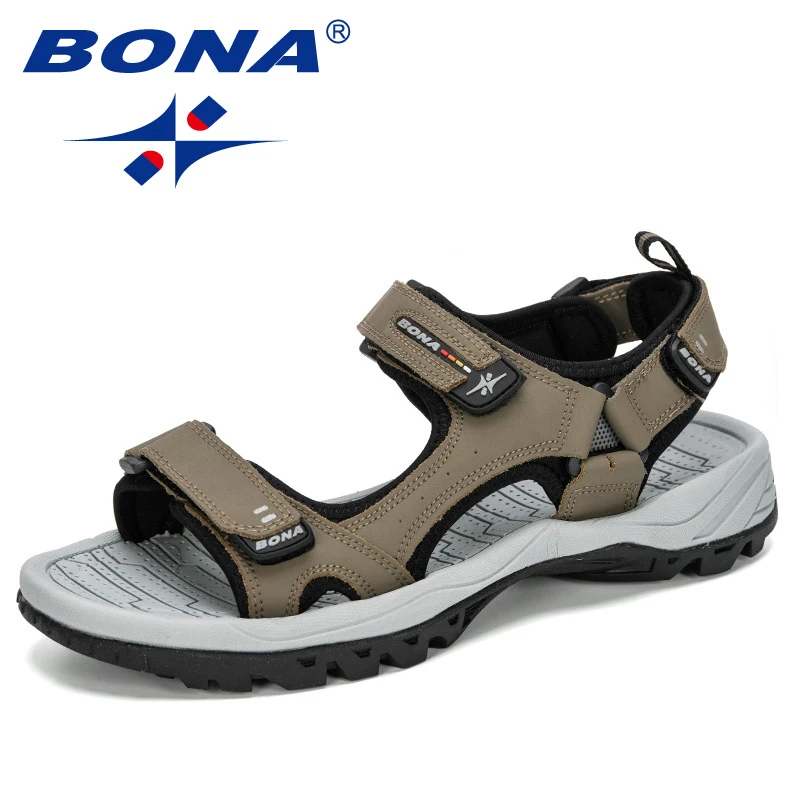 BONA New Classics Style Men Sandals Outdoor Walking Summer Shoes Anti-Slippery Beach Shoes Men Comfortable Soft Free Shipping