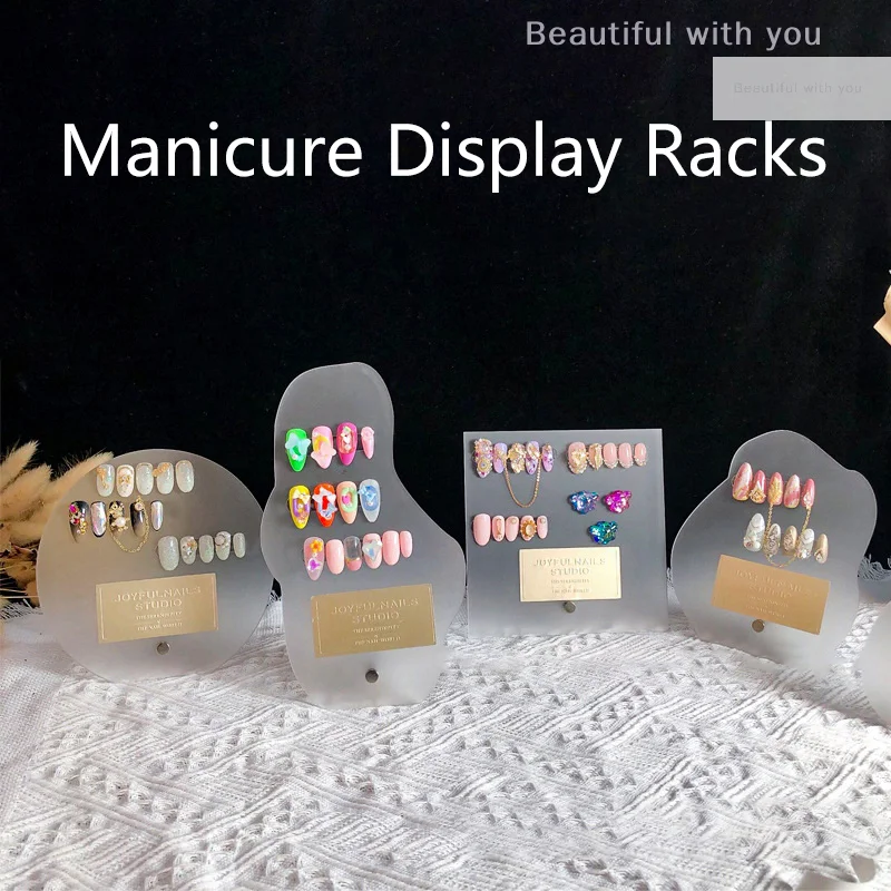 

Manicure Display Racks Card Easy To Color Display Tray Mixed Paint Board Nail Art Display Rack Acrylic Color Plate