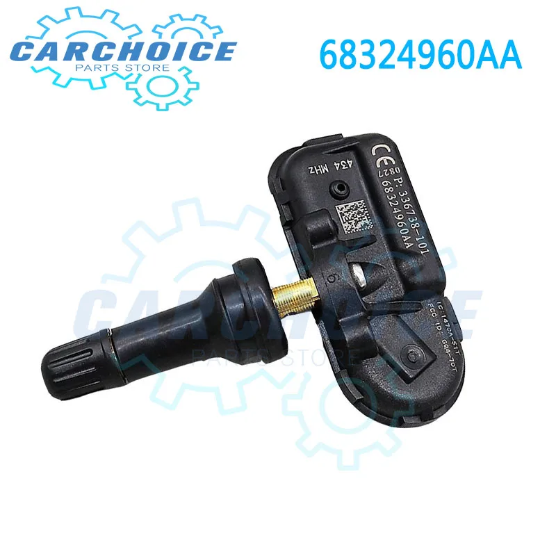 434Mhz TPMS for Jeep Cherokee Van KL 2.0 2.2 2.4 3.2 2014-2020 for RAM 1500 2500 3500 Tire Pressure Monitor Sensor 68324960AA
